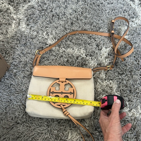 Tory Burch Miller Canvas & Leather Crossbody bag. - Picture 5 of 7